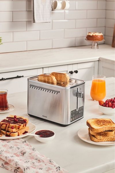 Karaca Color Touch Color Digital Display Inox Toaster 2 Slices Capacity 950 W