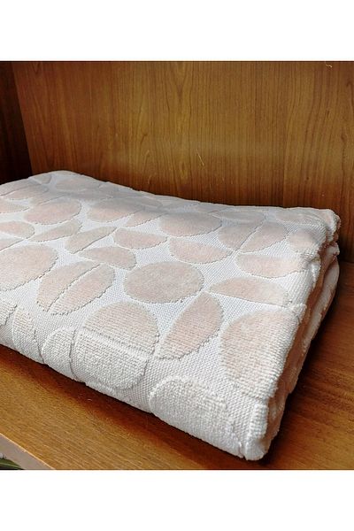 Özdilek Πετσέτα μπάνιου Özdilek Velvet Cotton Large Size (90x150)-Circular Beige