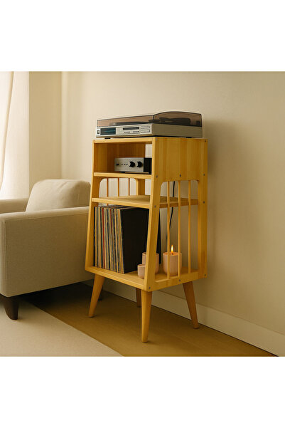 ka tasarım VinylWood Console | Pikap Konsolu Naturel Huş Ağacı Ahşap (ELEKTRO...