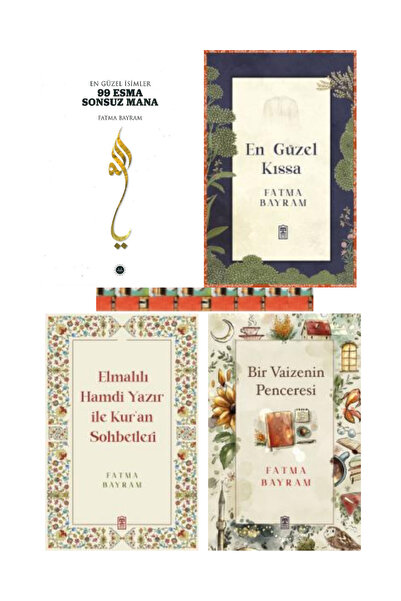 Timaş Yayınları En Güzel İsimler 99 Esma,En Güzel Kısa,Elmalılı Hamdi Yazır ile Kuran,Bir Vaizenin Penceresi(4KİTAP)