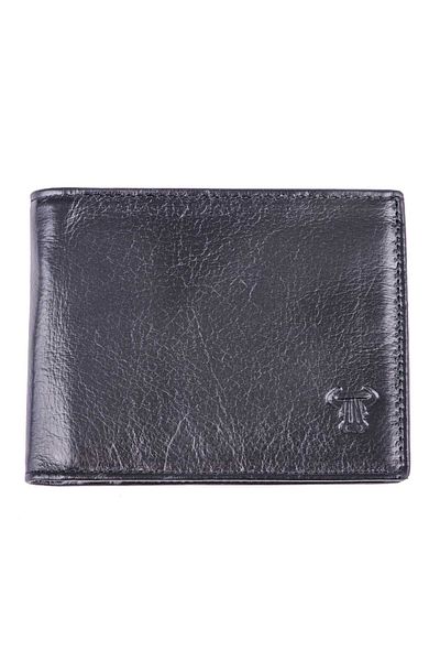 Toro Nero Men's wallet made of black genuine leather Sekiro