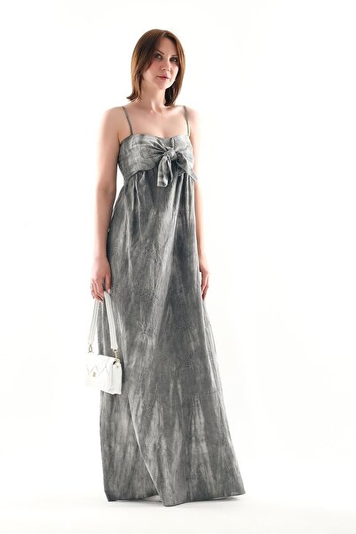 EXPLOSION Zarif Fiyonk Detaylı, Şık Ve Rahat Maxi Elbise.