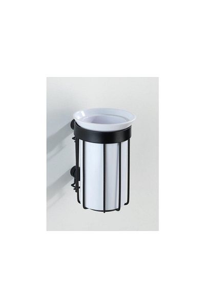 Saban Toothbrush Holder – Wall Mounted with Removable Cup, Stainless Steel