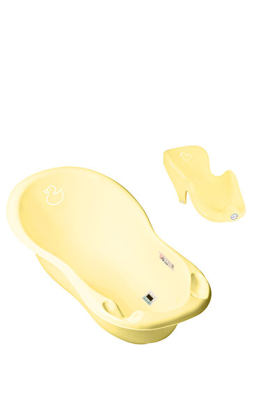 Tega Baby Duck Yellow 102 cm baby bathtub set with temperature sensor + anatomical bathtub support