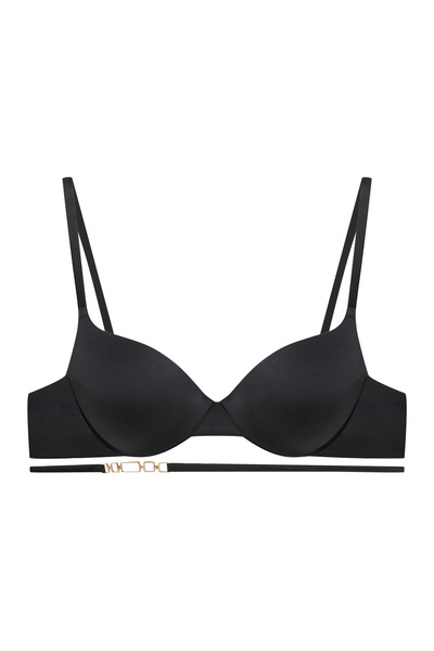ESOTIQ Sutien push-up cu cupe și laterale fine, bretele decorative cu închizătoare, sexy și elegant | Olla