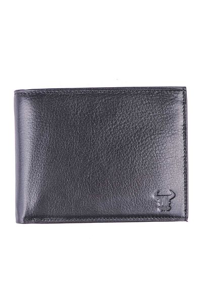 Toro Nero Men's Wallet Made Of Genuine Leather, Black Muselles Eyelet