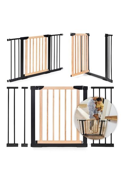 ideal STORE Safety Gate idealStore Barrier Children for Stairs, Adjustable Dimensions 76 - 124 cm, Made of Steel