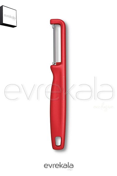 Victorinox New Evrekala Peeler Victorinox New Peeler -Authorized Evrekala- Double-Edged Saw Serrated Peeler