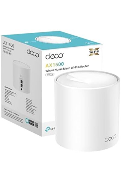 TP-LINK TP Link Deco X10, Wi-Fi 6, AX1500 Dual Band Whole Home Mesh System (1-Pack), White