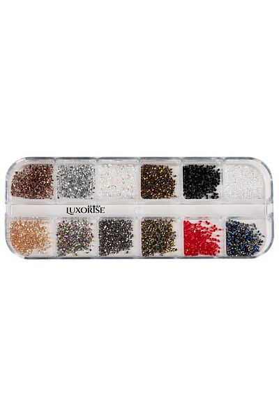 LUXORISE Strasuri pentru unghii, stil VIP, 12 modele