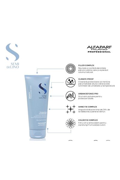 Alfaparf Milano Alfaparf Semi di Lino Balsam densificant, Șampon, 1000 ml