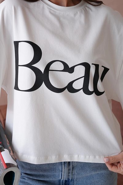 Park Karon Tricou Crop Basic imprimat