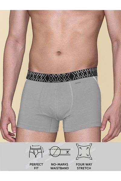 XYXX By Styli Cotton Stretch Brief with Textured Elastic