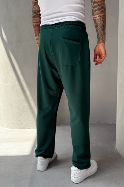 MADZEYMODA Men's Baggy Fit Grass Detailed Lycra Khaki Jogger Trousers Ke-5063