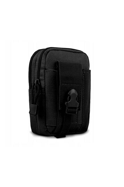 OEM Military hip belt bag, 12x18x6cm, black