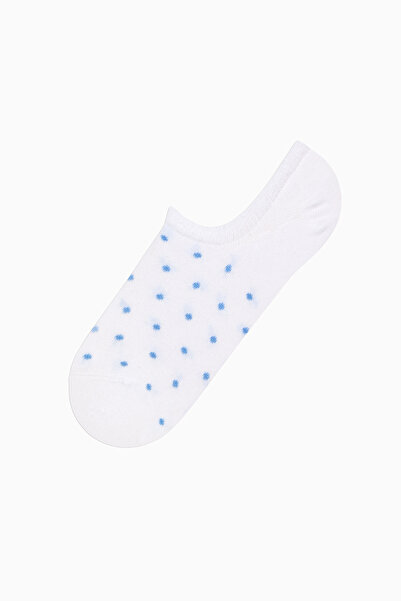 Penti 5 Çift Pamuklu Mavi Puantiye Desenli Burun Dikişsiz Sneaker Çorap