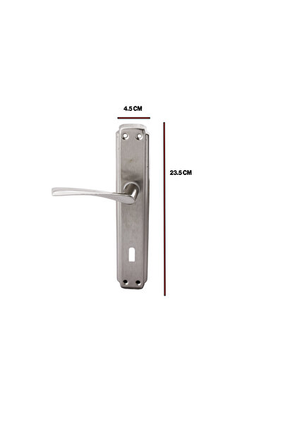 Badem10 Oda Kapı Kolu ( 5 Takım ) + Wc Banyo Kapı Kolu ( 2 Takım ) Sağa Sola Uygun Tuvalet Kapı Kolu Seti