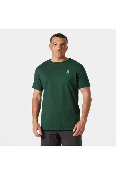 Helly Hansen Shoreline 3.0 Men's Green Round Neck T-Shirt