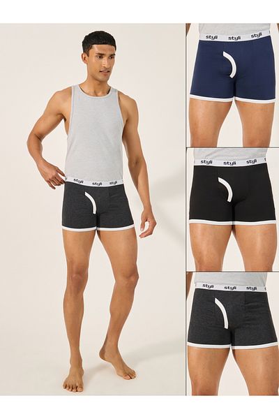 Styli Set of 3 - Cotton Stretch Long Trunks