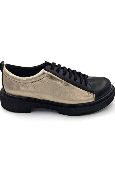 Other Pantofi Catinca din piele naturala, negru-auriu