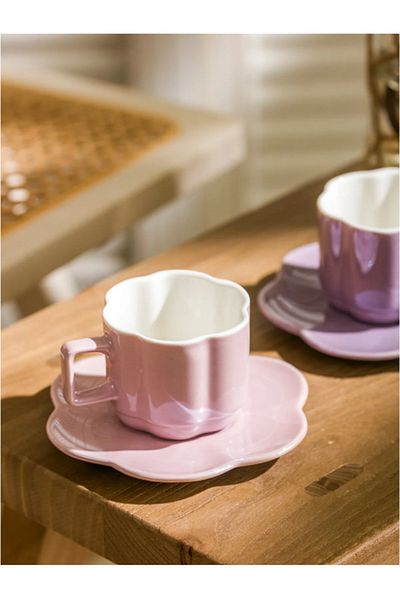 LC Waikiki Lcw Home Mixed 2 Person Porcelain Coffee Cup Set 90 ml