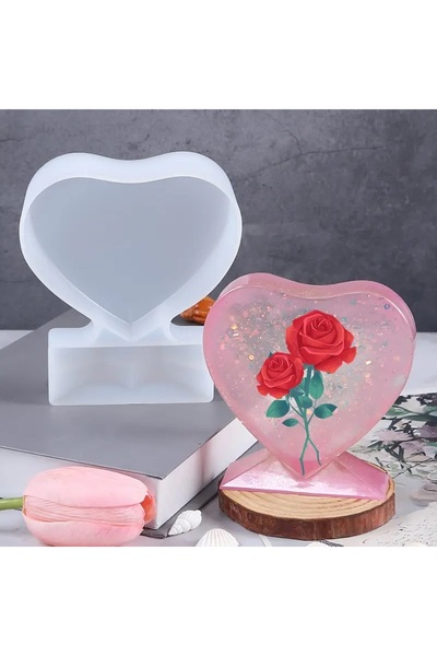 Genel Markalar Epoksi Reçine Fotoğraf Çerçevesi Silikon Resim Çerçevesi Kalıbı 13x10cm