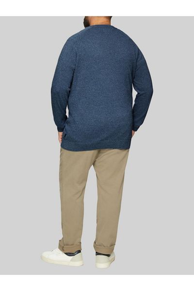 s.Oliver Men's crew neck sweater, s.Oliver Big Sizes, Navy blue