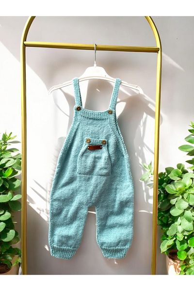 Lyora Hand Knitted Baby Jumpsuit with Straps