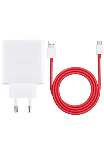 Oneplus Network Charger SUPERVOOC, Quick Charge, 100W, USB, USB-C Cable, White