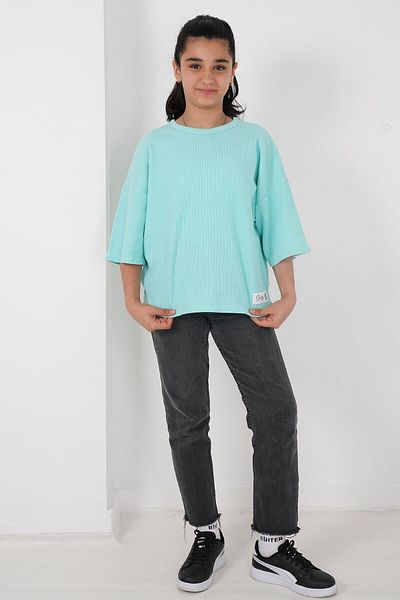 HayKids Tricou pentru fetiță, din țesătură, cu decolteu