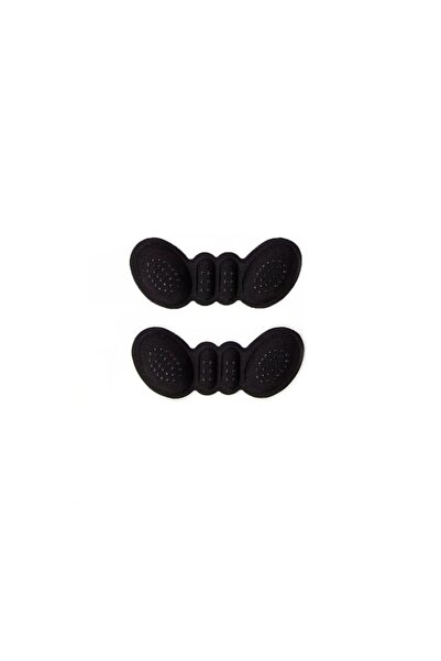 OEM Set 2 branturi adezive pentru calcaie, spuma si poliester, 9.5 x 4 cm, grosime 6 mm, negru