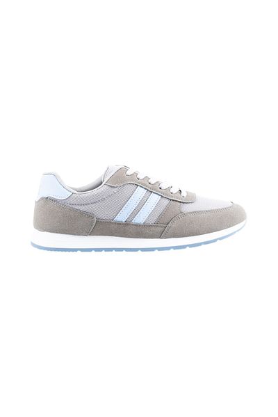 BATA Striped Lace-Up Low Top Sneakers