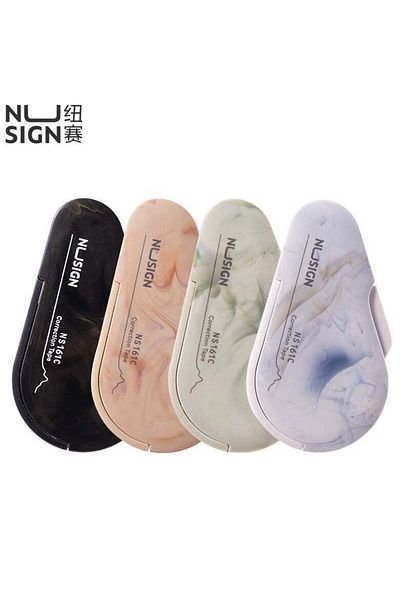 Deli NS161C Dust-Proof Correction Tape 5mm×6m with Auto-Retract Head & ABS Shell