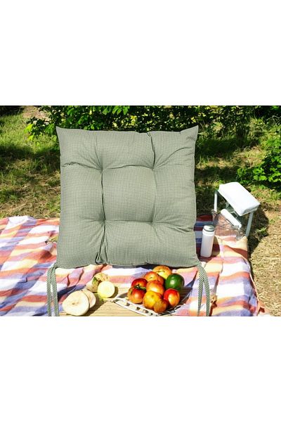 ASDİVA Pöti Square Pattern Soft Colors Chair, Picnic Cushion