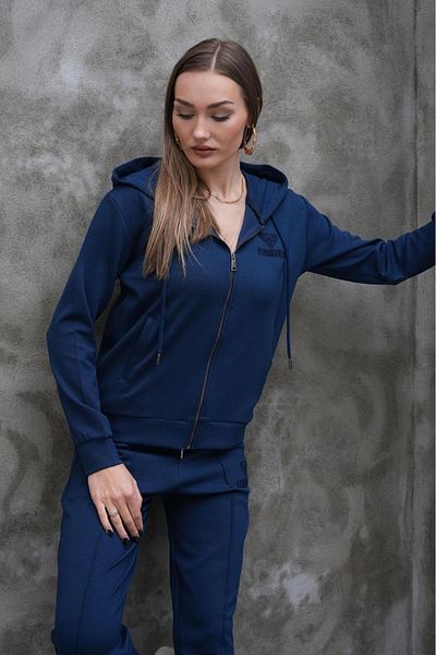 Cramp Spor Σετ αθλητικής φόρμας Navy Blue ριγέ