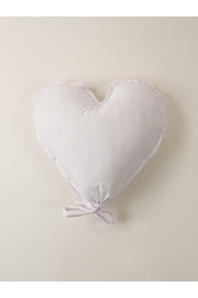 Galia Tasarım Pernă Balon Inimă – Albă – 43x45 cm