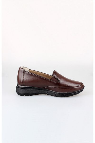 EDİK Γνήσιο δέρμα Edik Casual και Mother Shoes - Heel Cushioned System F139 Brown