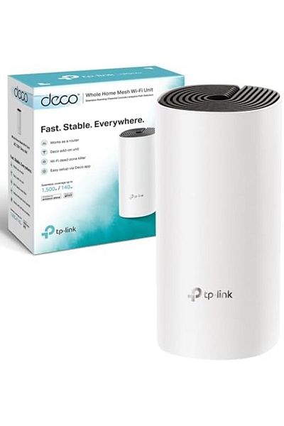 TP-LINK Deco M4 AC1200 Wi-Fi Router Wi-Fi Extender Booster, Add on Single Unit, White