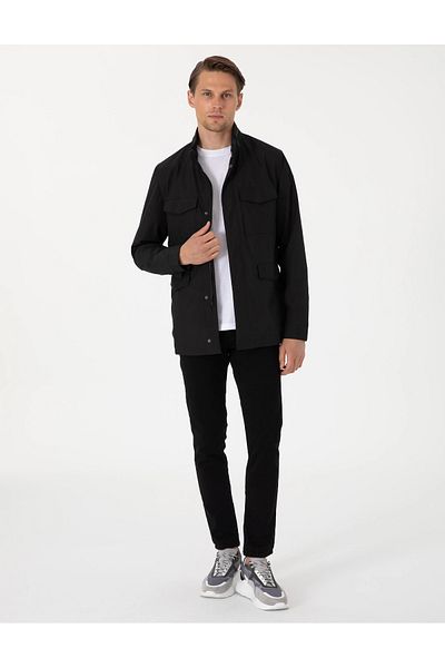 Pierre Cardin Pi̇erre Cardi̇n Seasonal Black Coat