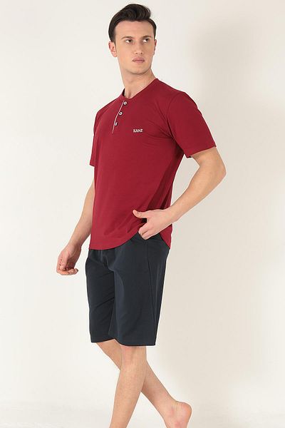 Doremi 2 Pieces Men's Soft Natural Cotton Pajama Set