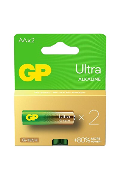 GP G-Tech Ultra Alkalin Kalem LR6 - AA Boy 1.5V Pil 2li Paket