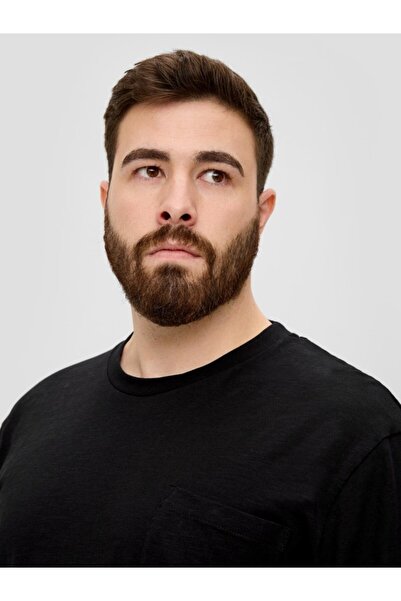 s.Oliver Men's big size long sleeve t-shirt, crew neck and chest pocket, Big Sizes