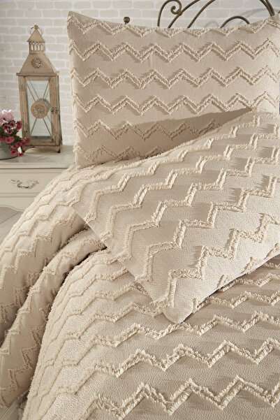 Çeyiz Diyarı Béžová 3dílná sada Lumpa pro dvě osoby