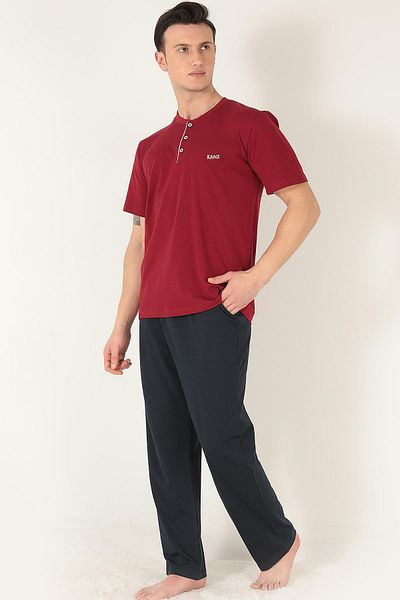 Doremi 2 Pieces Men's Soft Natural Cotton Pajama Set