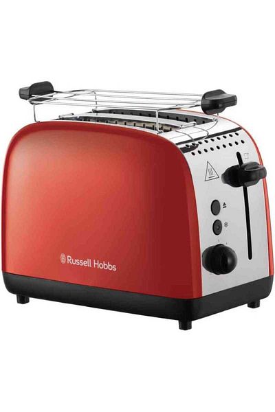 RUSSELL HOBBS Russell Hobbs Colours Plus Toaster 26554-56 1600W 2 slices 6 settings Fast toasting Stainless steel Red
