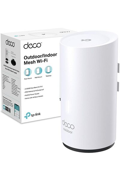 TP-LINK Deco X50-Outdoor/Indoor Whole Home Wi-Fi 6, IP65 dust & water resistance, Dual-Band, White