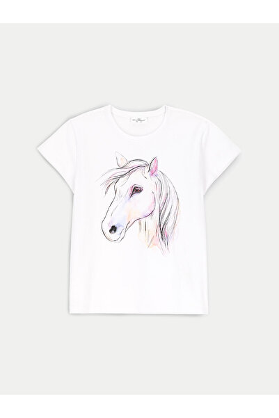 Coccodrillo Tricou pentru fete ZC4143205VGA Alb