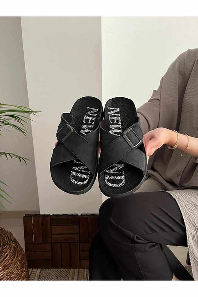 Behtah Kundura Μεγάλου μεγέθους Battal Comfort Καθημερινές Ανατομικές Σολές Μητέρες και Παντόφλες Εξωτερικού χώρου