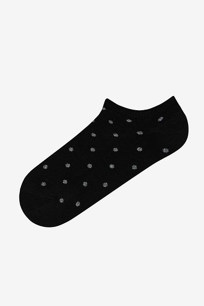 Penti Silvery Dot Gray Black 5-Piece Booties Socks