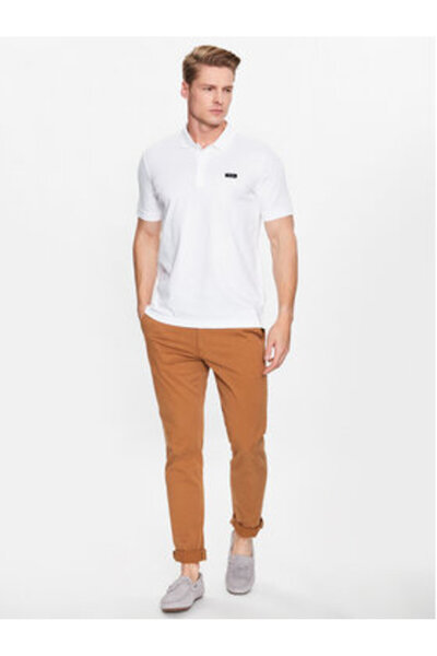 Calvin Klein Tricou polo pentru bărbați Calvin Klein K10K111196 Alb